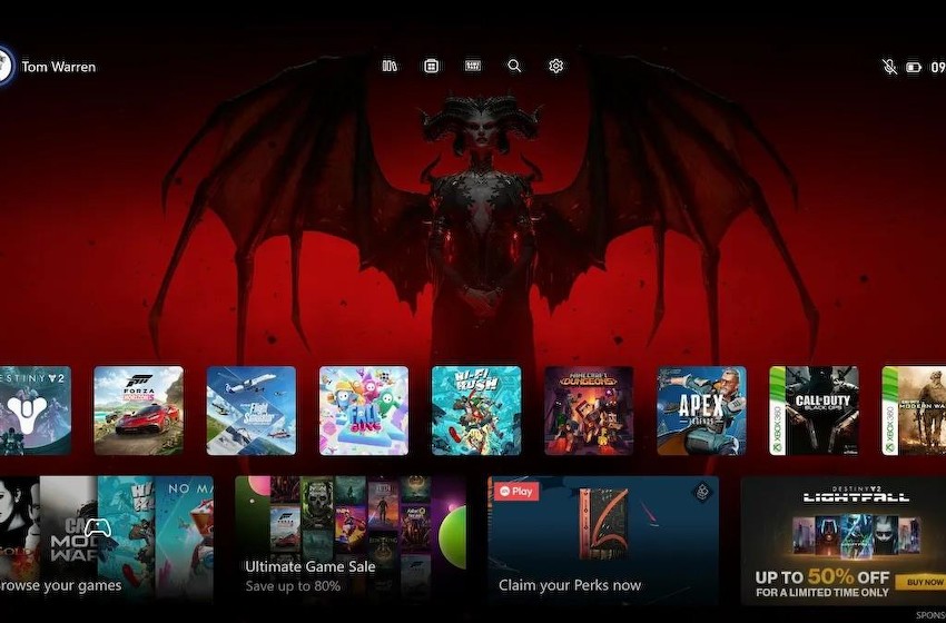 微软全新 Xbox Home UI 现已陆续进行更新