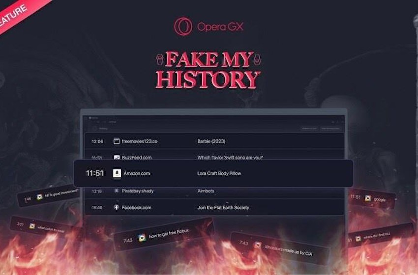 Opera GX 引入Fake My History功能，在你“死后”可伪造浏览历史