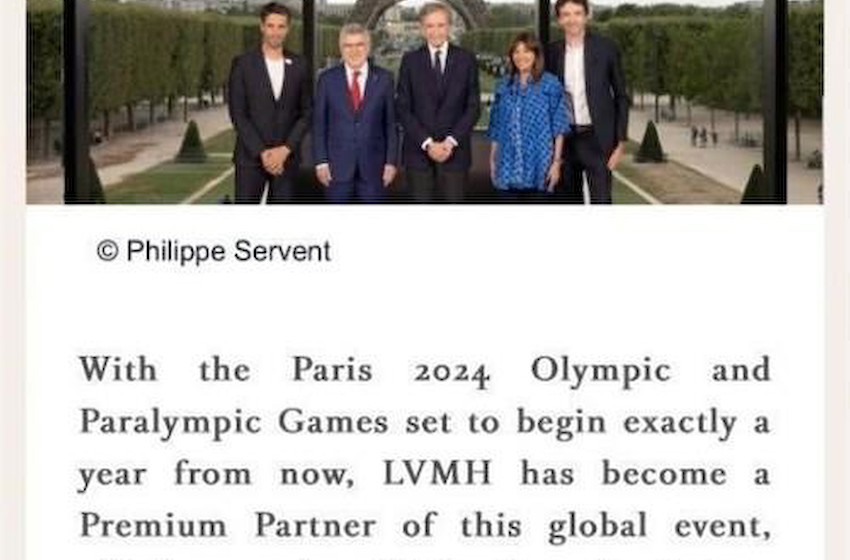 LVMH集团成为2024巴黎奥运会和残奥会赞助商