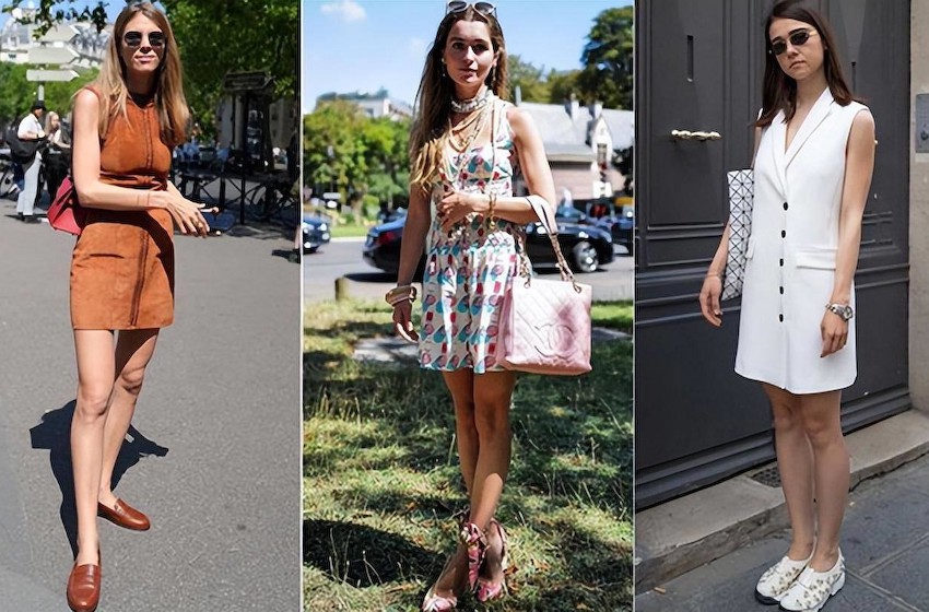 炎热的夏天，时尚的巴黎女人是如何用连衣裙，打造迷人的夏日时尚