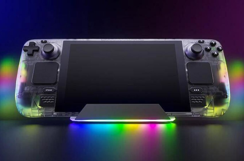 JSAUX 为 Steam Deck 掌机推出透明 RGB 外壳与扩展坞