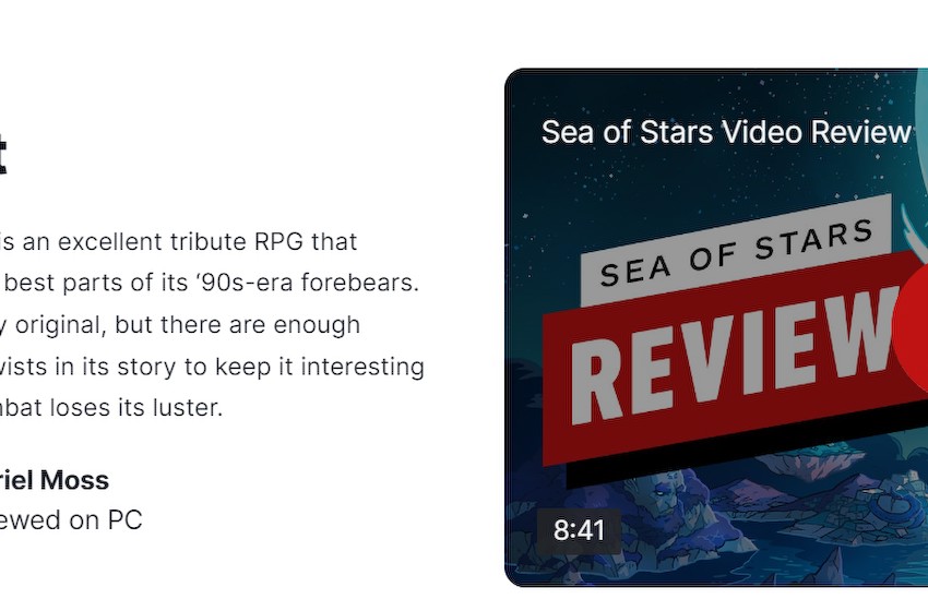 《星之海》IGN 8分：值得一玩的旅行