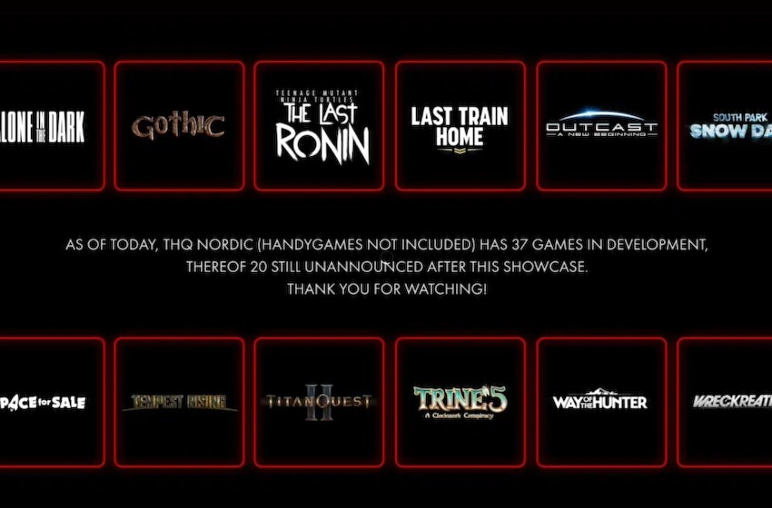 THQ Nordic表示还有20个未公布的游戏在开发