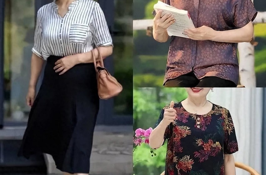 上了年纪的女人，最好不要穿花衬衫，这3件上衣既时髦又减龄