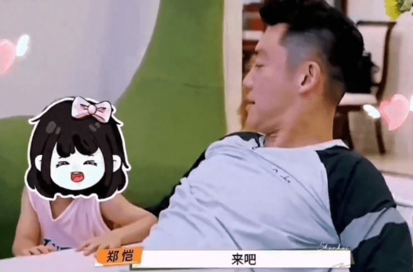 郑恺2岁女儿上综艺遭质疑，节目组为其打码，仍难掩炒作嫌疑