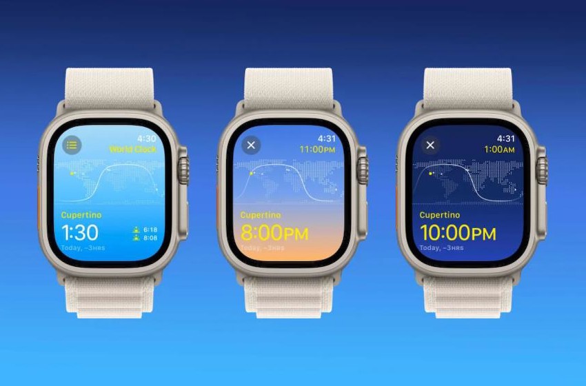 苹果 watchOS 10 全新世界时钟应用初步上手