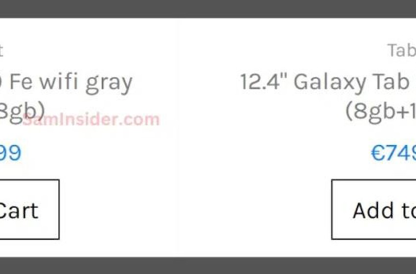 消息称三星 Galaxy Tab S9 FE 欧洲549.99欧元起售，同比大幅上涨