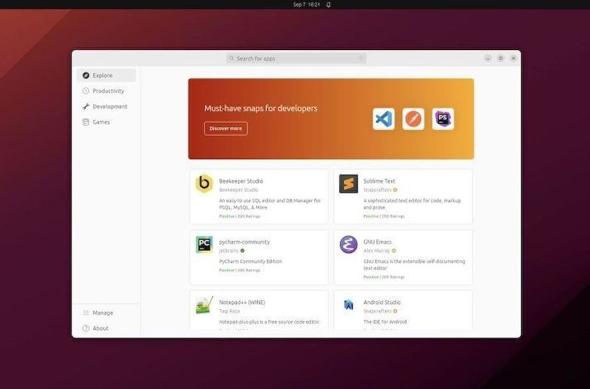 Ubuntu 23.10 发行版测试启用全新 App Center 应用中心