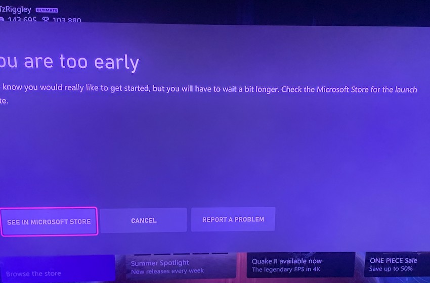 《星空》Xbox“你来太早了”报错 微软垦请玩家耐心